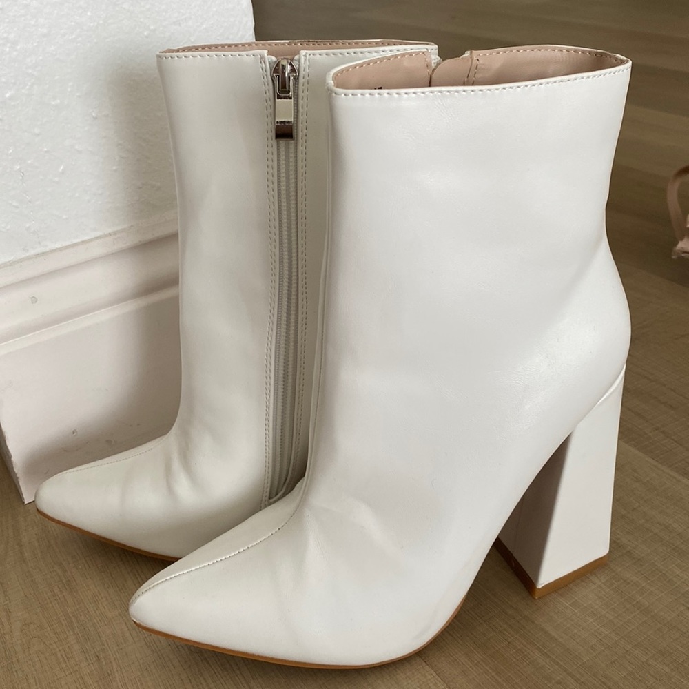 White booties